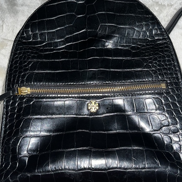 Authentic Tory Burch embossed leather mini backpack. - Picture 6 of 6